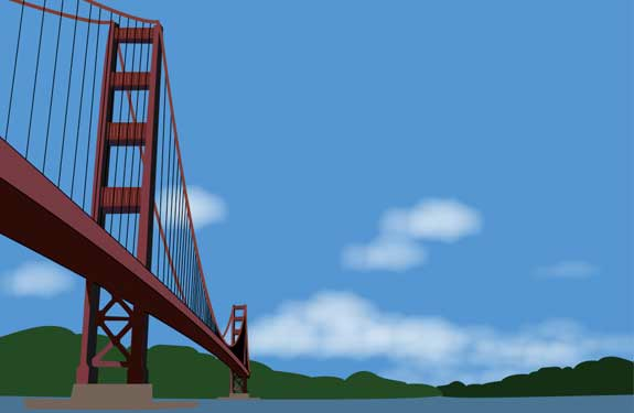 golden gate bridge drawing clip art. samthis is a mattedillustration Download royalty free golden gate bridge
